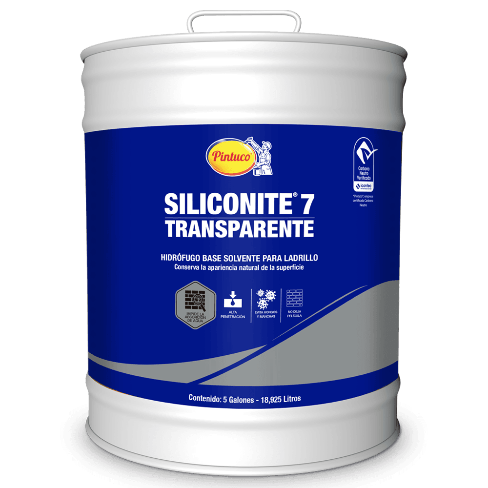 Hidrófugo impermeabilizante Siliconite 7 Transparente