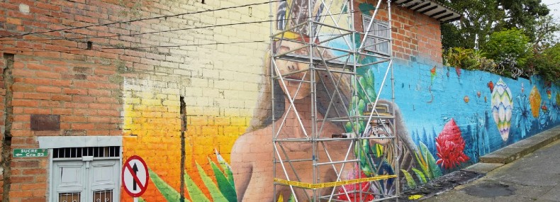 La calle de los murales, identidad y color 