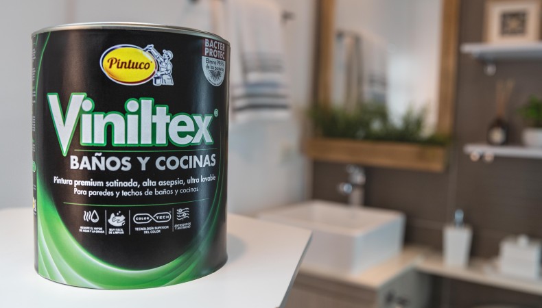 La grasa, las bacterias y la suciedad, no son problemas para Viniltex Baños y Cocinas