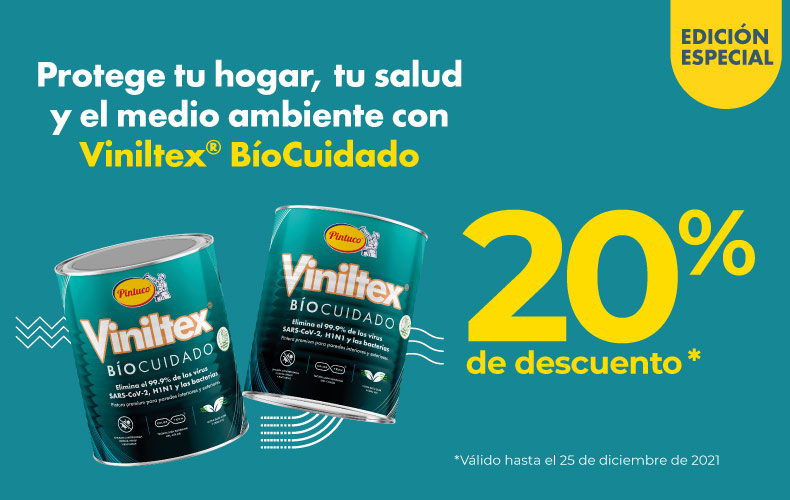 Descuento fin de año Viniltex biocuidado