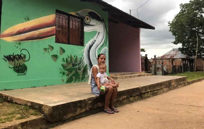 De color y alegría, se pintó el corregimiento de el cedro, Ayapel