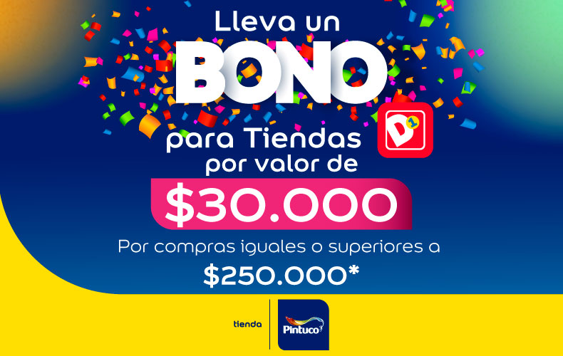 Términos y condiciones Actividad Bono gratis Tiendas D1.