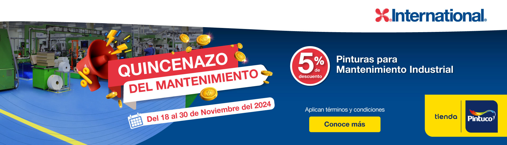 ¡Aprovecha el “Quincenazo del Mantenimiento” en las Tiendas Pintuco!